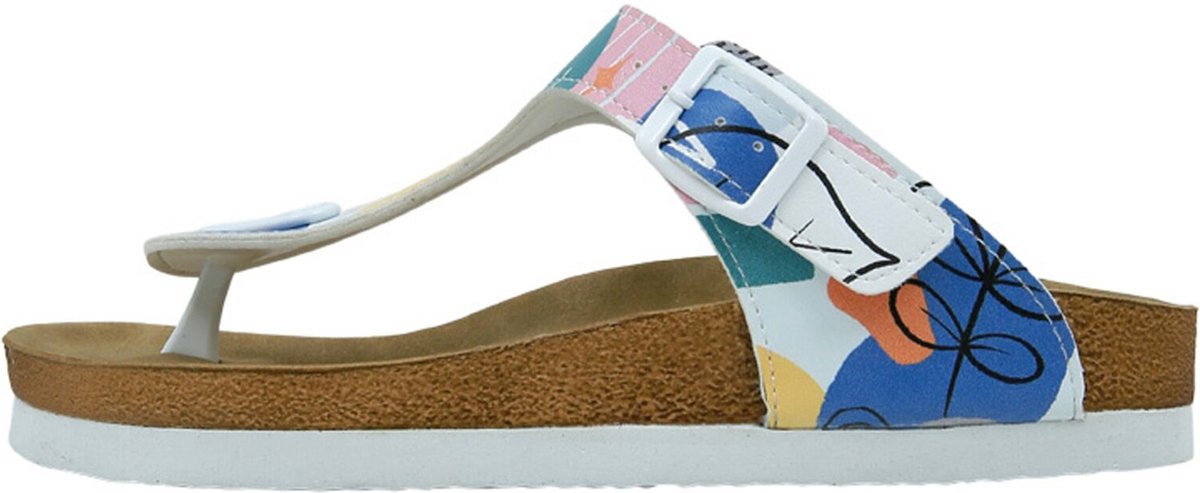 DOGO Lila Dames Sandalen Damen Sandalen - Abstract Leaves 36