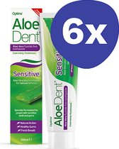 AloeDent Tandpasta Sensitive (fluoride vrij) (6x 100ml)