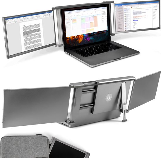 Blerron One - 14" - Portable Monitor - Laptopscherm: 14" - 16.5" - Draagbare...