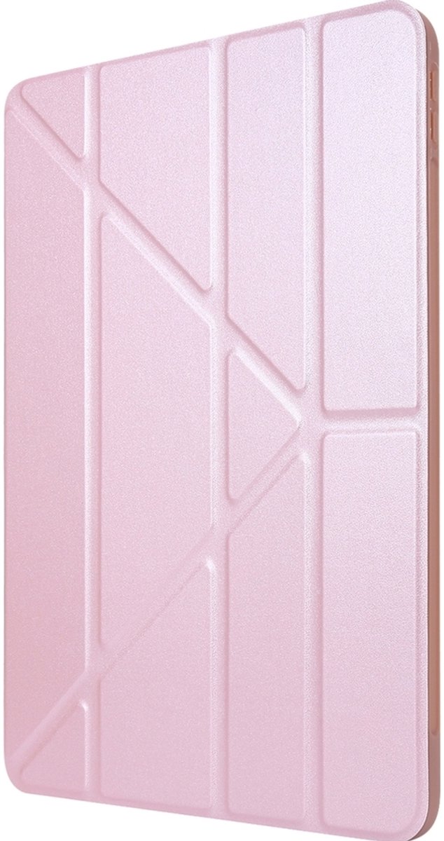 Mobigear Tablethoes geschikt voor Apple iPad Pro 13 Inch (2024) Hoes | Mobigear Origami Bookcase - Roségoud