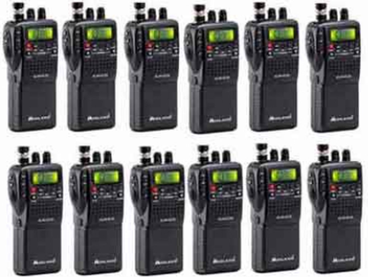 Set van 12 Midland Alan 42DS 27mc Portofoons 4 Watt FM/AM