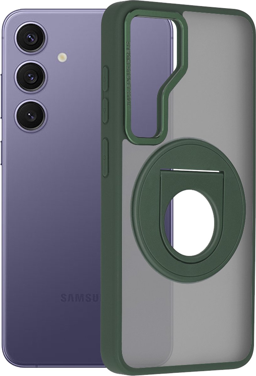 Techsuit Ghost Holder Back Cover hoesje met MagSafe voor Samsung Galaxy S24 Plus - Groen