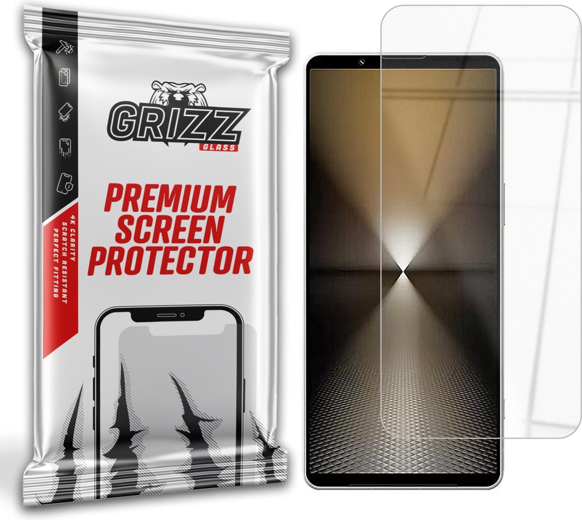 GrizzGlass HybridGlass Screenprotector voor Sony Xperia 1 VI - Transparant