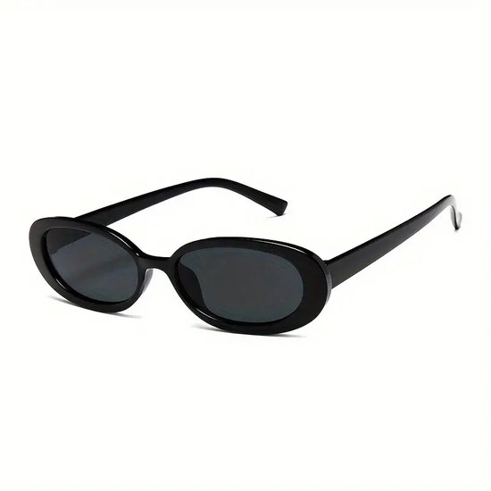 Zonnebril ovaal - Zonnebrillen - Festival bril - Rave bril - Glasses - Dik montuur - Zwart — afbeelding 5