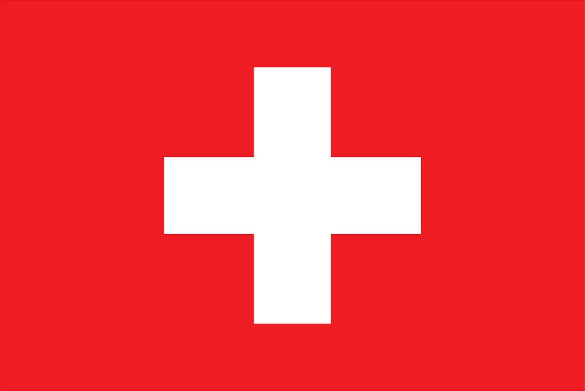 PTIT CLOWN - Supportervlag van Zwitserland 150 x 90 cm