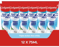 Colgate Triple Action Whitening tandpasta - - 12 x 75ml