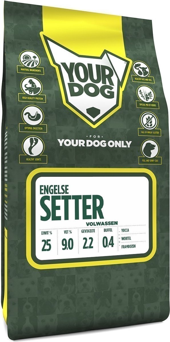 Yourdog Yourdog Engelse setter Rasspecifiek Adult Hondenvoer 6kg | Hondenbrokken