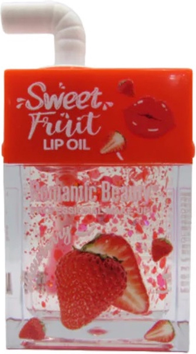Romantic Beauty - Sweet Fruit - Magic Lip Oil - 05 - Strawberry - Aardbei - Lipolie - Lippenbalsem - 7.8 g