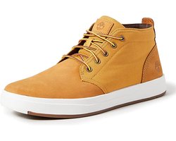 Timberland Davis Square Chukka Enkellaarsjes Bruin - 43½ - Geniet in je vrije tijd van de Davis Square van leer en eersteklas Chukka-stof. Cordura & Reg; ecomade stof. Vetersluiting voor een perfecte pasvorm. 5% mesh-voering gerecycled PET. - Heren