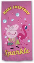 Peppa Pig badlaken, Velourse handdoek, Badhanddoek met peppa pig, Strandlaken , Kinder badhanddoek, Strandlaken, handdoek