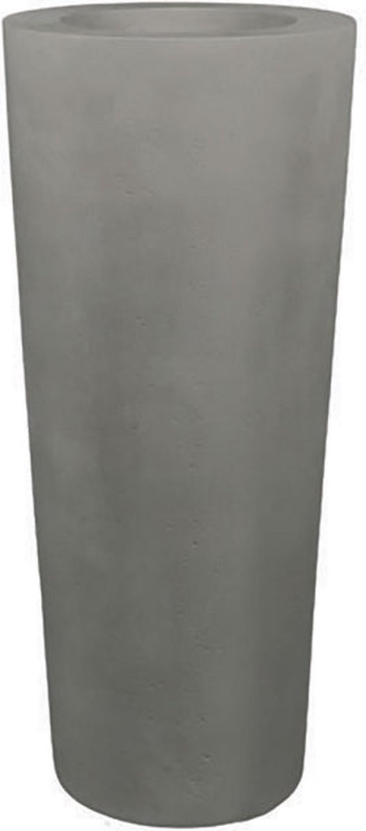 Luxe Plantenpot XL | Grote betonlook bloempot | Polystone Plantenbak voor buiten | Vorstbestendig | Grijs | 43 x 80 cm