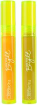 Beauty Creations - Dare To Be Bright - 2pc Set - Lipgloss & Lippenstift - Nude - Boujee Neon Yellow Collection - 4.8 g