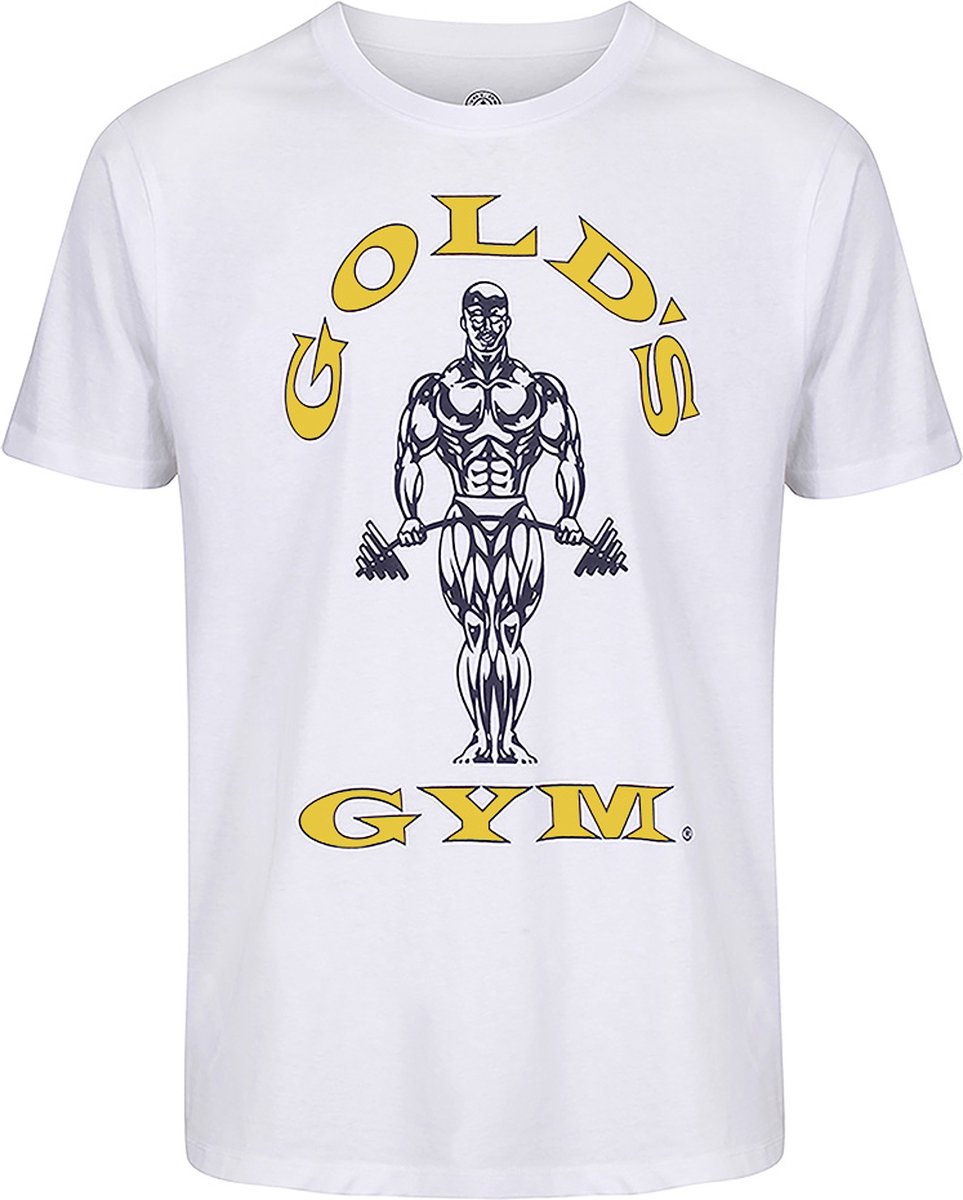 GGTS002 Muscle Joe T-Shirt - Wit/Goud - M
