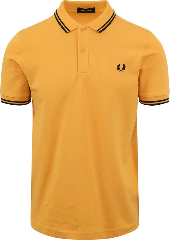 Fred Perry - Polo M3600 Geel P95 - Slim-fit - Heren Poloshirt Maat M