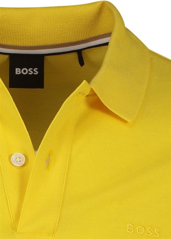 Hugo Boss poloshirt korte mouw geel