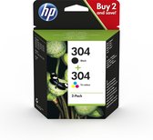 HP 304 - Cartouche d'encre / noir / couleur / pack de 2