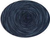 PVC Schuimplaat Ovaal - Cirkelvormige Lichtstrepen - 80x60 cm Foto op Ovaal (Met Ophangsysteem)