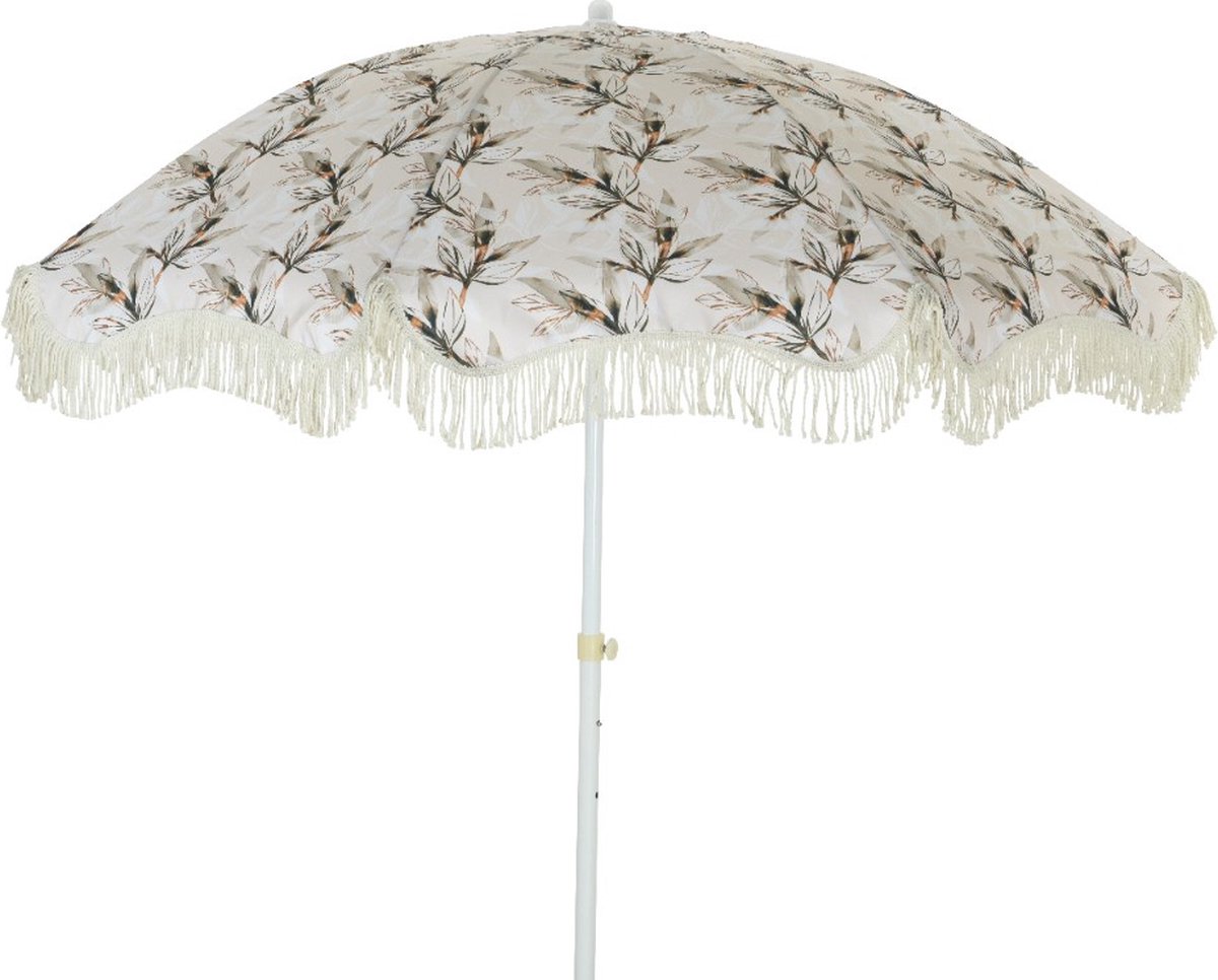 Stokparasol polyester dia180-H200cm cream Decoris