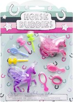 Mini Pegasus Set - 2 Paarden - Roze - Voor Meisjes - Cadeau voor Kinderen - Traktatie