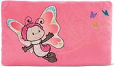 Knuffelkussen vlinder – pluizig knuffeldierkussen vlinder voor meisjes, jongens en baby's – rechthoekig knuffeldierkussen, 43 x 25 cm, 1 stuk (1 stuks