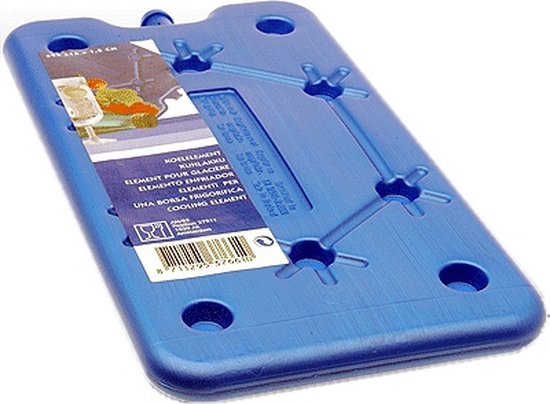 Koelelement - 4x - blauw - polyethyleen - 400 gram - L25 x B14 x H1,5 cm van KOEL — afbeelding 2