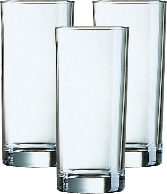 Verres à long drink Arcoroc - set 12x pièces - 270 ml - verre - transparent