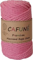 Cafuné Macrame Touw-Premium -Fuchsia-5mm-40 meter-Gerecycled Katoen-Koord-Garen-Uitkambaar