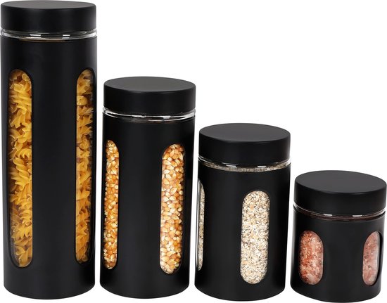 Voorraadpot Grote Glazen Voedsel Opslagpot 2-10 Kg Glasmeel Rijst Opslag Containers Met Luchtdichte Deksels Glazen Pantry Bus Voor Bonen Glazen Pot (Color : 4kg/3800ml