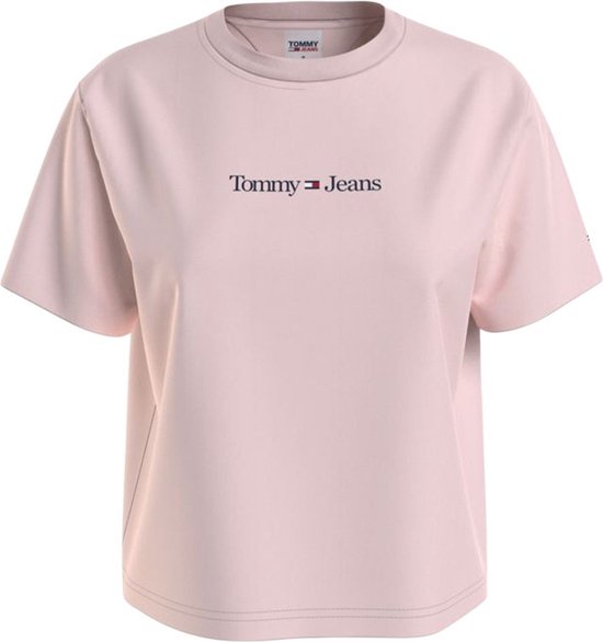 Tommy Hilfiger TJW CLS SERIF LINEAR T-Shirt Dames - Roze - Maat XL