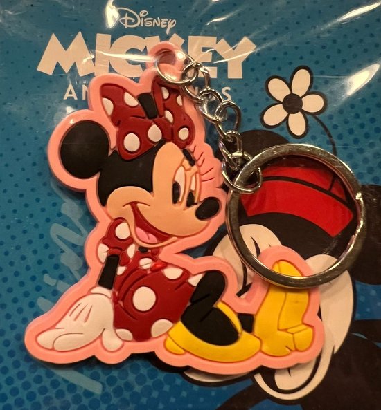 Disney - Minnie Mouse - Zitten - Rubber Sleutelhanger