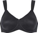 Soutien-gorge minimiseur noir avec texture subtile et nœud.