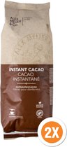 Alex Meijer Instant cacao - 2x1 Kilo Zak - Voordeelverpakking - Combi - Chocolademelk Poeder