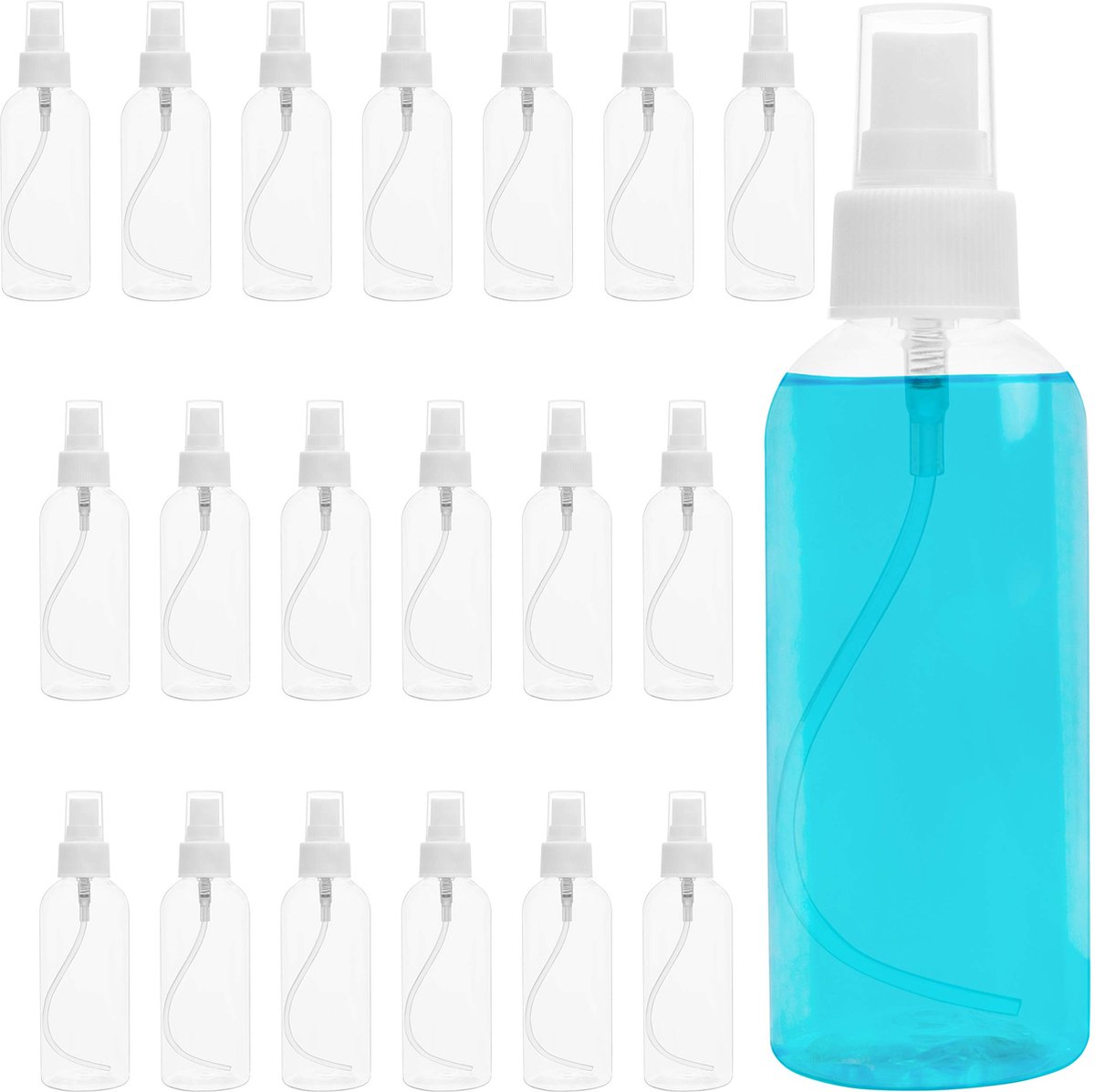 Acheter Bouteilles de pulvérisation en plastique vides de 100ml, pour  contenir de l'eau, des huiles essentielles et des cheveux, cosmétiques