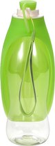 SpirePets silicone leaf waterfles - fles met drinkdop voor honden of katten om te drinken