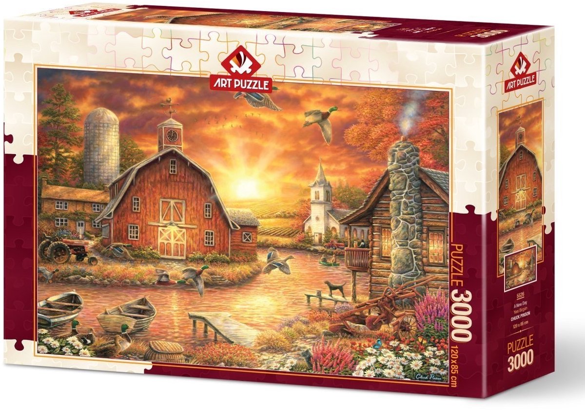 Art Puzzle puzzel A new Day - 3000 stukjes kunstpuzzel.