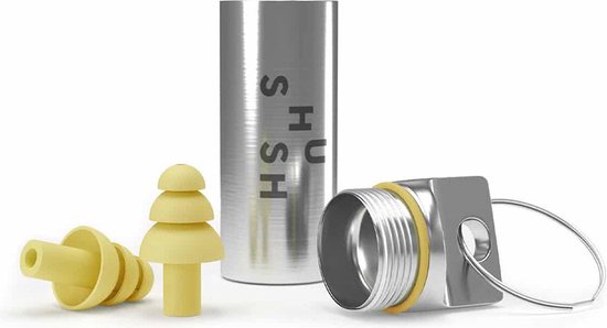 Shush Biker Earplugs - De beste motor oordoppen - Gehoorbescherming tegen windruis op de motor - Keramisch filter met de beste prestaties (SNR 24 dB) - > 365x herbruikbaar - Shush