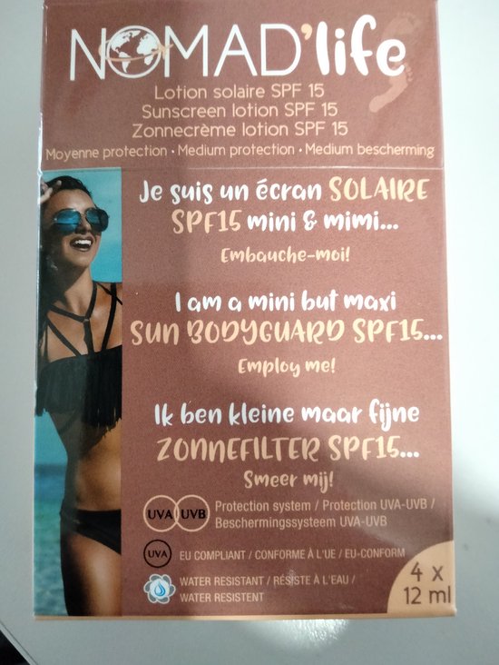 Nomad life Zonnecreme SPF 15 vegan