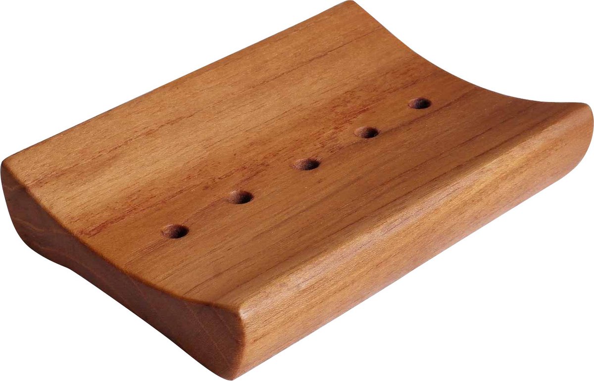 Rico & Plato Teak Houten Zeepbakje - Zeephouder - Teak Hout.