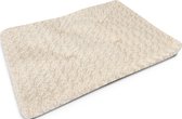 Topmast Ultra Soft Hondenmat - 98 x 66 x 5 cm - Crème - Zacht Hondenkussen - Voor Koude Vloeren
