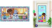 Doc McStuffins - Speelgoed dokter - Feestpakket - Kinderfeest - Verjaardag - Themafeest - Versiering - Posters - Deurbanner - Muurbanner.