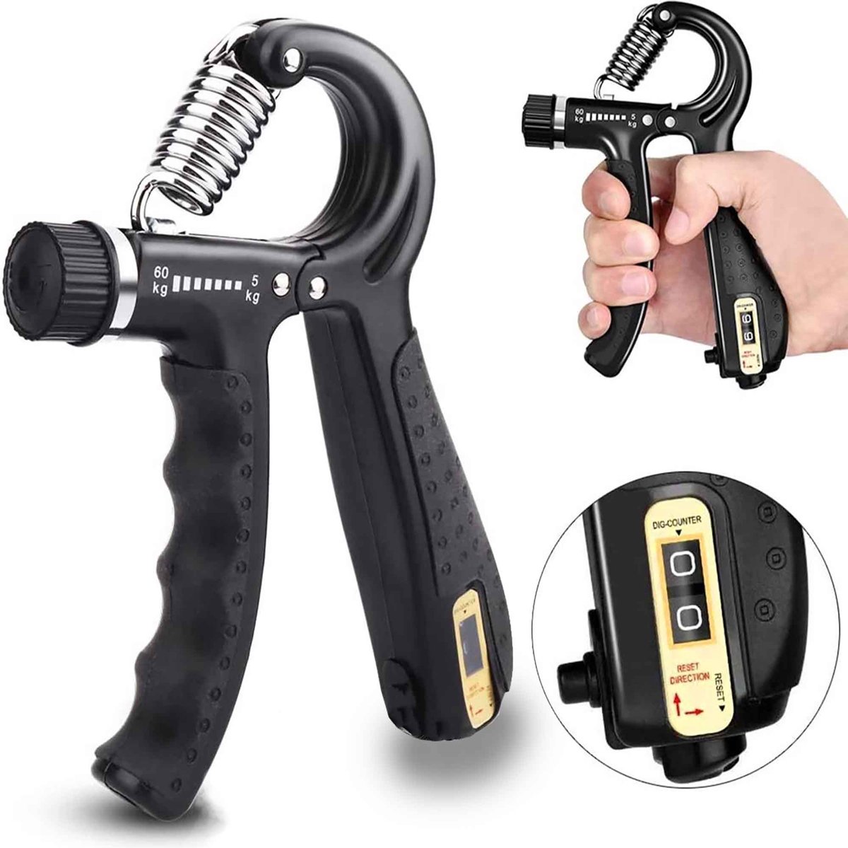 KRAKEN Hand Grip Trainer Verstelbaar in Gewicht Adjustable Hand
