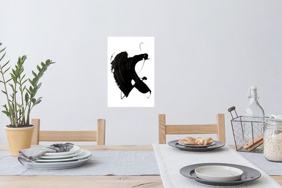 Stickers muraux - Film autocollant - Zwart - Peinture - Design - 20x30 cm - Film adhésif - Stickers muraux chambre d'enfant - Papier peint autocollant - Papier peint autocollant - Film autocollant