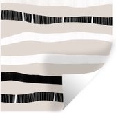 Muurstickers - Sticker Folie - Lijn - Pastel - Minimalisme - Patronen - 100x100 cm - Plakfolie - Muurstickers Kinderkamer - Zelfklevend Behang XXL - Zelfklevend behangpapier - Stickerfolie