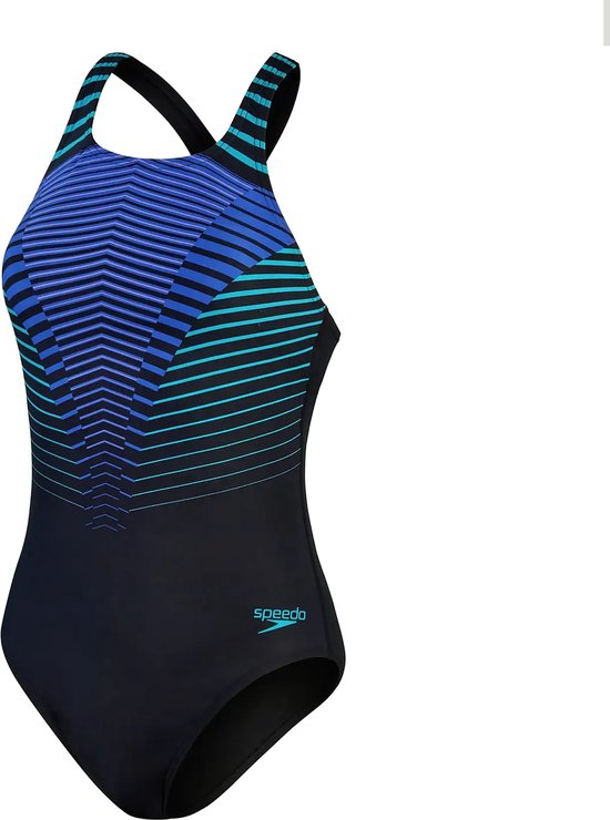 Speedo Digital Printed Medalist Badpak Dames - turquiose gem
