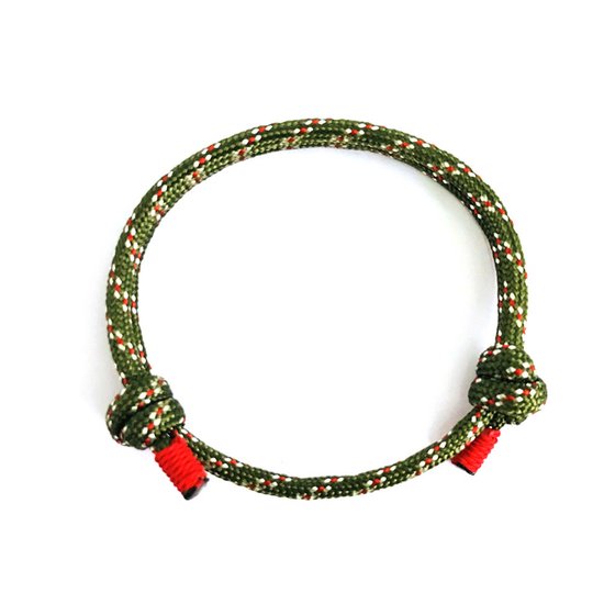 Bracelet corde de luxe Kungu pour homme et femme -Armée - Ligne Plein air Milano - Cadeau - Cadeau - Pour Homme - Femme - Bracelet - Bijoux