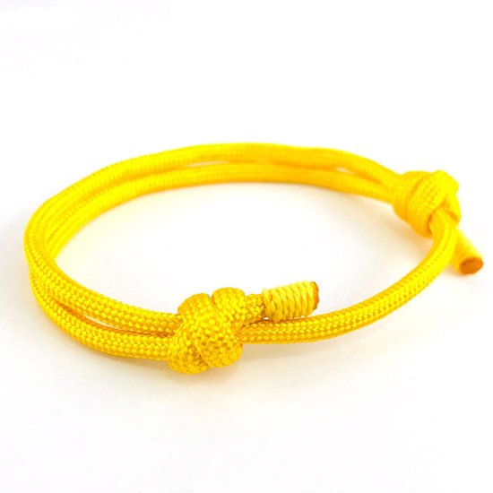 Bracelet corde de luxe Kungu pour homme et femme - Jaune - Ligne Plein air Milano - Cadeau - Cadeau - Pour Homme - Femme - Bracelet - Bijoux