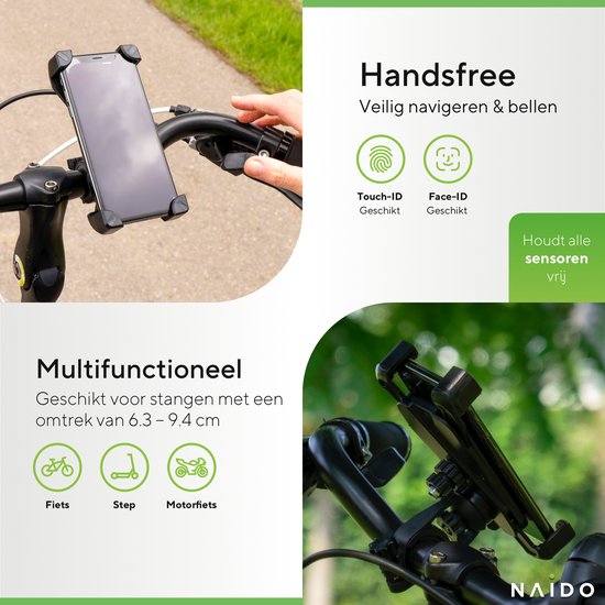 IMOSHION Telefoonhouder fiets | Geschikt voor alle Smartphones - Fietshouder IMOSHION Telefoonhouder fiets | Geschikt voor alle Smartphones - Fietshouder