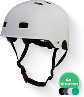 GOOFF® Skate Snorscooterhelm speed pedelec helm - matwit - lichtgewicht snorfiets helm - NTA gecertificeerd speed pedelec helm - let op: ronde hoofdvorm - geschikt voor blauw kenteken snorscooter