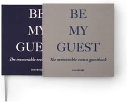 Printworks Gastenboek - Grijs/Navy