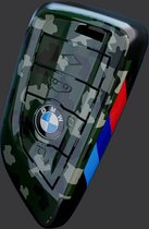 BMW Key Cover Camo Fiber ABS Housing - Pointu [Pour Bmw 1 3 5 7 Series 320i 530i 550i F20 F21 F30 F31 F25 F01 F02 F07 F10 X1 X3 X4 X5 X6] - Type B